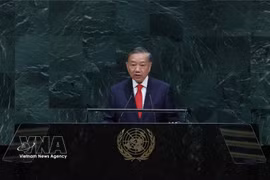General Secretary of the Communist Party of Vietnam Central Committee and President To Lam addresses the high-level general debate of the 81st session of the United Nations General Assembly (UNGA 81) at the UN headquarters in New York on September 22, 2026. (Photo: VNA)