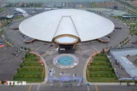 The Vietnam Exposition Centre in Dong Anh commune, Hanoi, is the venue of the exhibition on national achievements from August 28 to September 5. (Photo: VNA)