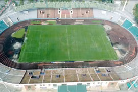 An aerial view of Viet Tri Stadium in Phu Tho province (Photo: VNA)