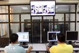 Images are collected and processed at a satellite image receiving station. (Photo: VNA)