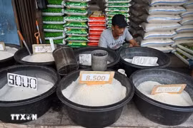 Rice sold in Jakarta, Indonesia (Illustrative photo: AFP/VNA)