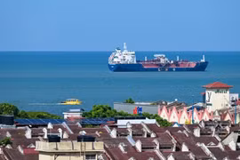 The Strait of Malacca as seen from Malaysia (Photo: Xinhua/VNA)