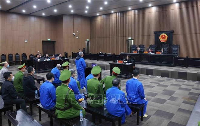 The trial at the Hanoi People's Court (Photo: VNA) trial-of-aic-2.jpg