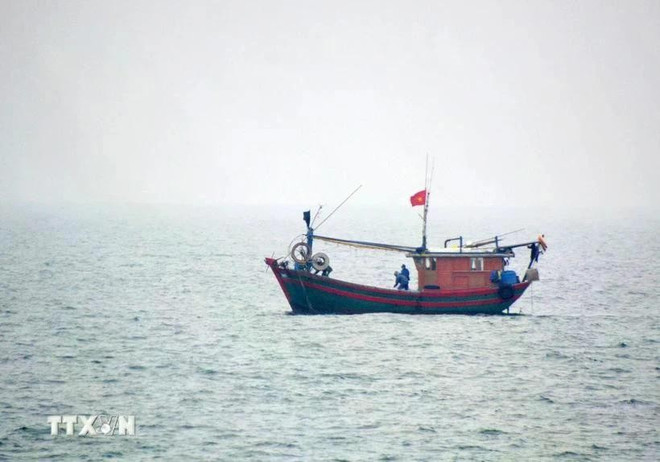 A Vietnamese fishing vessel operating in the northern waters of the Gulf of Tonkin. (Photo: VNA) vietnamese-fishing-vessel.jpg