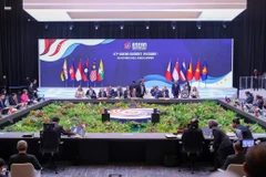Prime Minister Pham Minh Chinh attends the 47th ASEAN Summit's Plenary Session and the Handover Ceremony of the Second Protocol Amending the ASEAN Trade in Goods Agreement (ATIGA). (Photo: VNA)