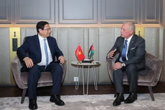 On the occasion of attending the 3rd United Nations Ocean Summit in Nice (France), on June 8, 2025, Vietnamese Prime Minister Pham Minh Chinh meets with Jordanian King Abdullah II ibn Al-Hussein. (Photo: VNA)
