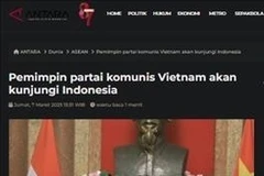 The Antara News Agency reports on Vietnamese Party General Secretary To Lam's upcoming visit to Indonesia. (Photo: VNA)