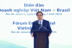 PM Pham Minh Chinh speaks at the Vietnam – Brazil Business Forum. (Photo: VNA)
