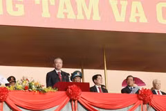 Party General Secretary To Lam delivers the address at the ceremony celebrating the 80th anniversary of August Revolution and National Day in Hanoi on September 2. (Photo: VNA)