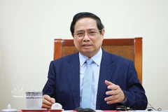 Prime Minister Pham Minh Chinh holds phone talks with the Prime Minister and Minister of Foreign Affairs of the State of Qatar, Sheikh Mohammed bin Abdulrahman bin Jassim Al-Thani. (Photo: VNA)