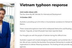 A screenshot of the joint media release (Photo: foreignminister.gov.au)