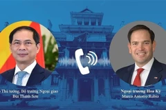 Vietnamese Deputy Prime Minister and Minister of Foreign Affairs Bui Thanh Son (L) holds phone talks with US Secretary of State Marco Rubio. (Photo: published by VNA)