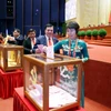 Delegates cast ballots to elect the 14th-term Party Central Committee. Photo: VNA