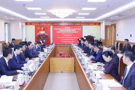 At the working session (Photo: VNA)