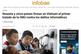 A screenshot of the article on Infobae (Photo: VNA publishes)