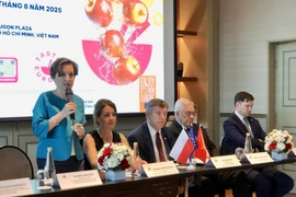 Polish Ambassador to Vietnam Joanna Skoczek speaks at the event (Photo: VNA)