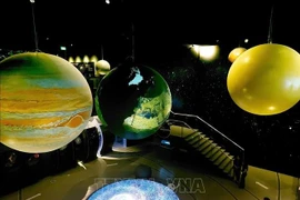 An exhibition corner at the Vietnam Space Museum (Photo: VNA)