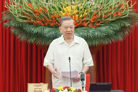 Party General Secretary To Lam speaks at the meeting. (Photo: VNA)