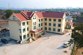 Thong Nhat Secondary School in the central Lao province of Khammouane. (Photo: VNA)