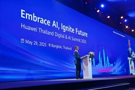 David Li, CEO of Huawei Technologies (Thailand), addresses the Huawei Thailand Digital & AI Summit 2025 in Bangkok, Thailand, May 29, 2025. (Photo: Xinhua)