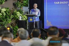 Deputy Prime Minister Datuk Seri Fadillah Yusof at the launch of the Malaysian Border Control and Protection Agency (AKPS) at Kuala Lumpur International Airport on February 2, 2025. (Photo: Bernama)