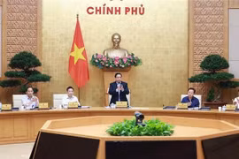 Prime Minister Pham Minh Chinh chairs the Government’s second thematic session on law-making in September. (Photo: VNA)