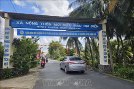 The model new-style rural commune of Dai Dien in Thanh Phu district, Ben Tre province. (Photo: VNA)