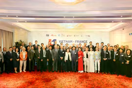 The Vietnam-France Leaders Forum is held for the first time in Hanoi (Photo: FPT)
