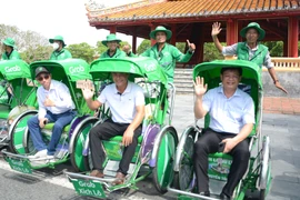 Hue launches Vietnam’s first ride-hailing cyclo service (Photo: VNA)