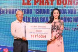 Dong Nai-based KN Holdings contributes 55 billion VND to help the province meet its housing target. (Photo: VNA)
