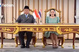 Thai Prime Minister Paetongtarn Shinawatra and Indonesian President Prabowo Subianto at the Government House in Bangkok. (Photo: The Nation/ANN)