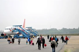 At the Vinh International Airport (Photo: baonghean.vn)