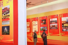 An exhibition celebrating the 95th founding anniversary of the Communist Party of Vietnam (CPV) (February 3, 1930 - 2025). (Photo: VNA)