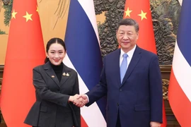 Chinese President Xi Jinping meets with Prime Minister of Thailand Paetongtarn Shinawatra, who is on an official visit to China, at the Great Hall of the People in Beijing on February 6, 2025. (Photo: Xinhua)