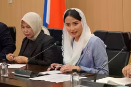 Indonesian Deputy Minister of Trade Dyah Roro Esti at the meeting with the Japan Indonesia Association in Tokyo, Japan, on June 9. (Photo: ANTARA)