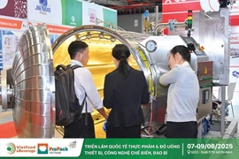 The exhibition will feature top-tier food, beverage, packaging, and processing technologies from global and domestic brands. (Photo: VNA)