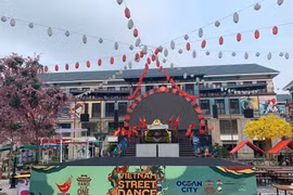 A 72-square-metre stage was installed on April 22, ready to welcome athletes for the upcoming competition. (Photo: Organising Board)