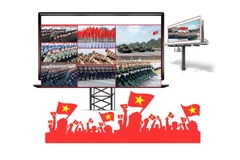 22 large LED screens set up for live National Day parade viewing