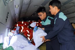 Military helicopters sustain relief flights to flood-stricken Central Vietnam