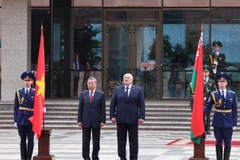 Belarusian President holds welcome ceremony for General Secretary To Lam