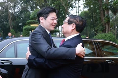 Welcome ceremony held for Singaporean Prime Minister Lawrence Wong