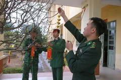 Welcoming Spring with border guard soldiers