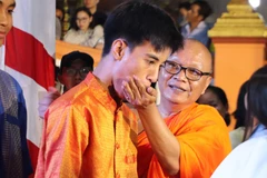 Moon worship ritual of Khmer ethnic group