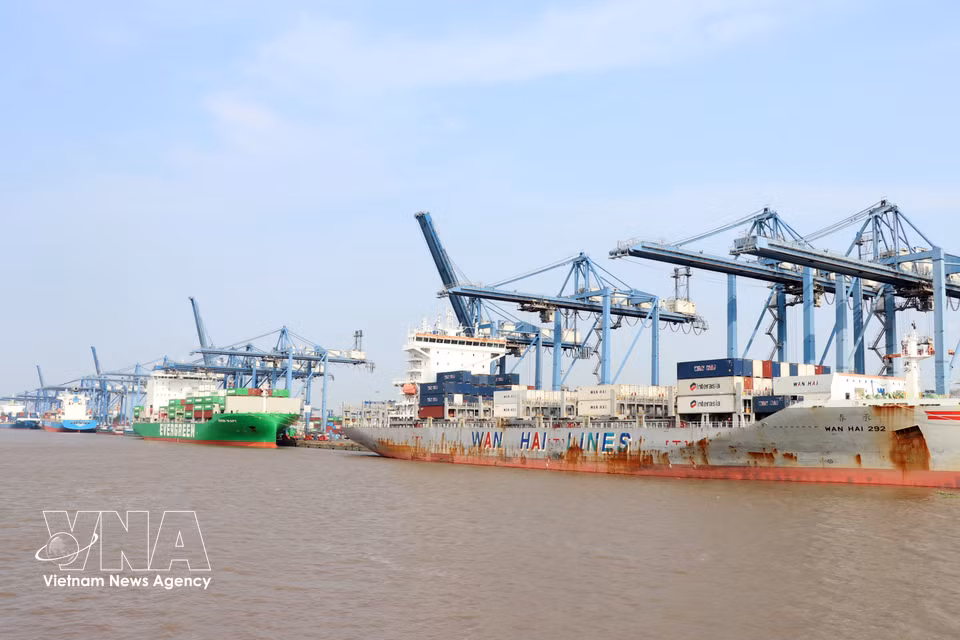 Ports in Ho Chi Minh City remain busy with cargo-handling vessels. (Photo: VNA)