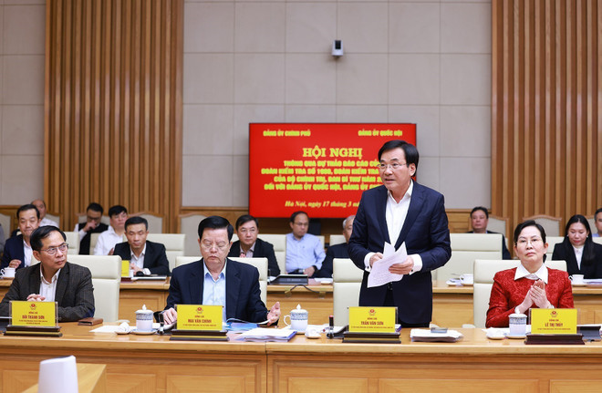 Minister-Chairman of the Government Office Tran Van Son speaks at the event. (Photo: VNA) tran-van-son-vna.jpg