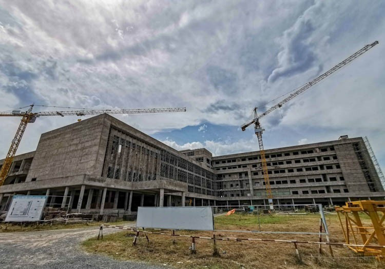 Construction of Can Tho Oncology Hospital, a 500-bed facility funded by Hungarian ODA. (Photo: VNA)