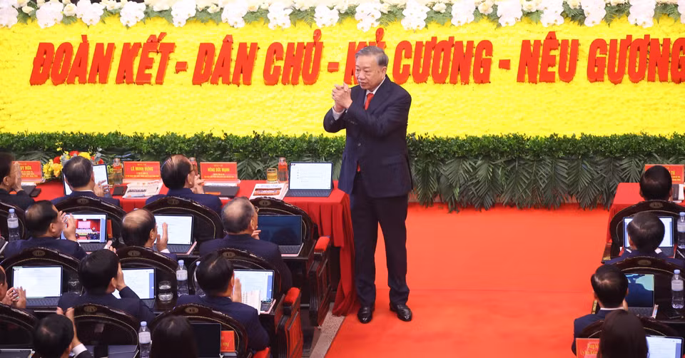 Party General Secretary To Lam attends the First Congress of the Party Organisation of Central Party Agencies. (Photo: VNA)