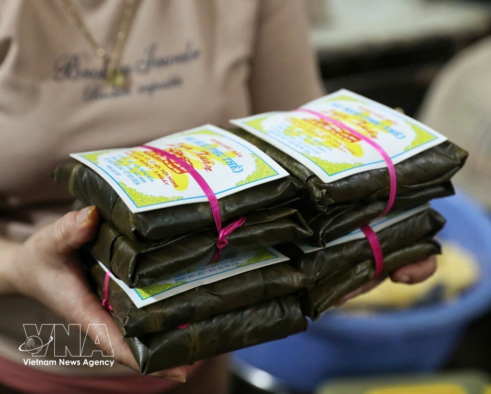 Finished Phu The cakes. (Photo: Viet Hung – VNA)