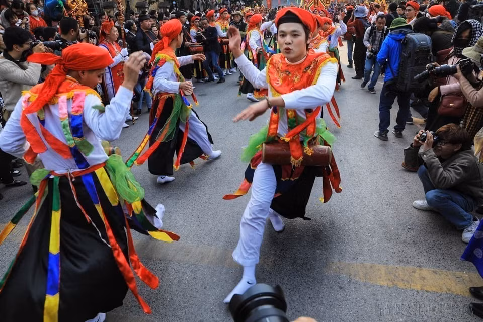 The Trieu Khuc Village Festival is one of Hanoi’s traditional festivals, closely linked to history and rich in Vietnamese spiritual culture, and has been recognised as a National Intangible Cultural Heritage since 2020. (Photo: VNA)