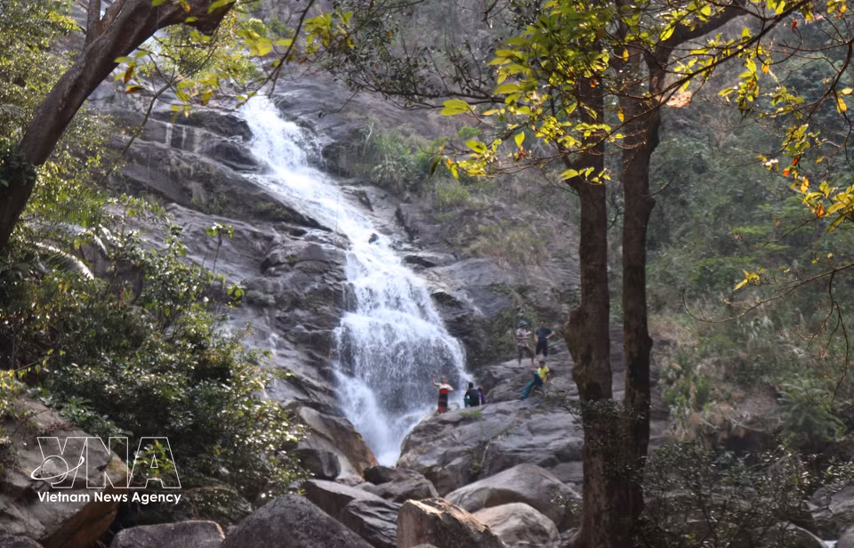 Thac Lua Waterfall in its pristine beauty. (Photo: VNA)